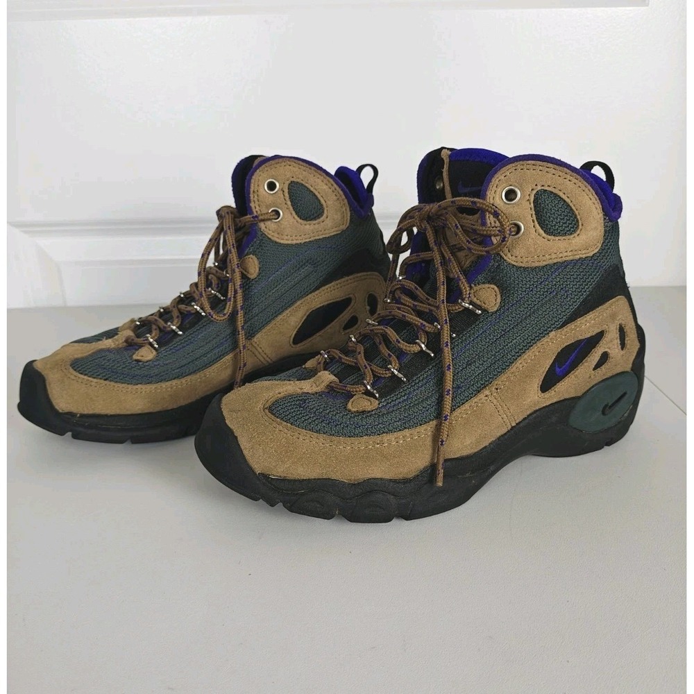 Nike Womens Hiking Boots 7.5 Vintage 1997 ACG Air 150 Approach Brown Green Retro